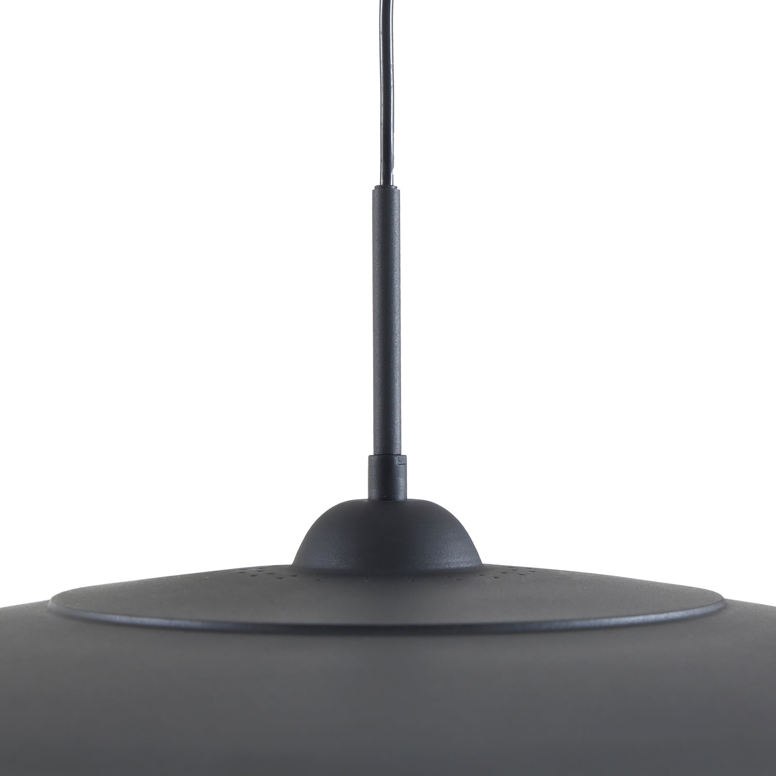 LED pendellampe Foco svart metall Ø50 cm side