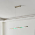 LED pendellampe Fraioli-Z dimbar matt nikkel 105 cm forfra
