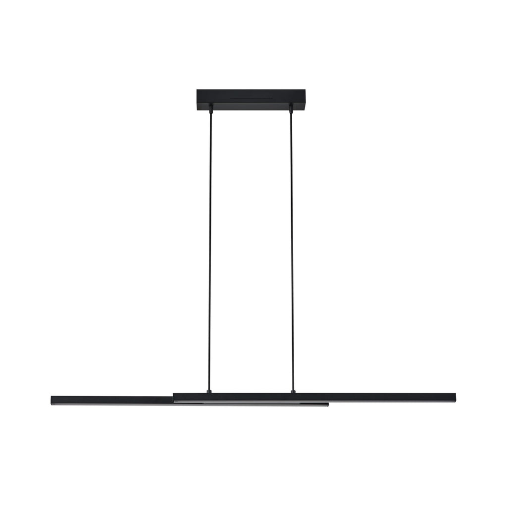 LED pendellampe Fraioli-Z svart dimbar RGB Zigbee 105 cm nærbilde av LED-lyskilder