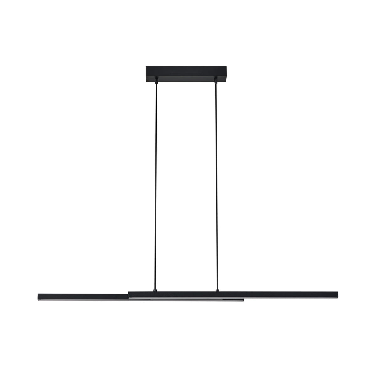 LED pendellampe Fraioli-Z svart dimbar RGB Zigbee 105 cm nærbilde av LED-lyskilder