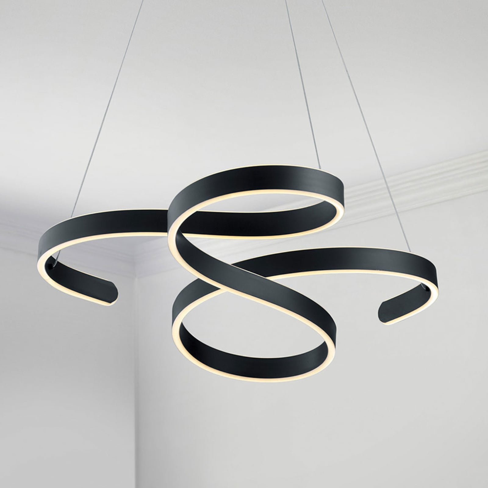 LED pendellampe Francis antrasitt dimbar metall 52W forfra