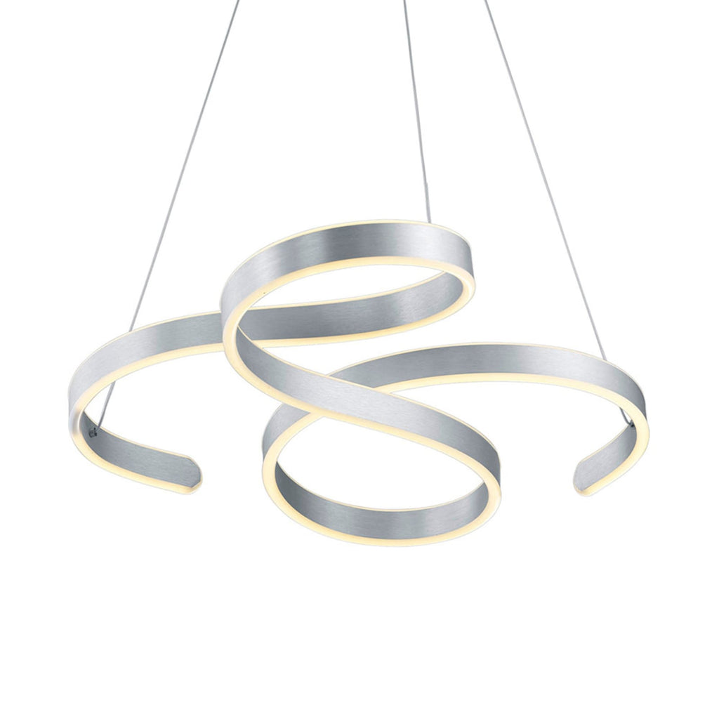 LED pendellampe Francis børstet aluminium 72 cm forfra