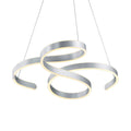LED pendellampe Francis børstet aluminium 72 cm forfra