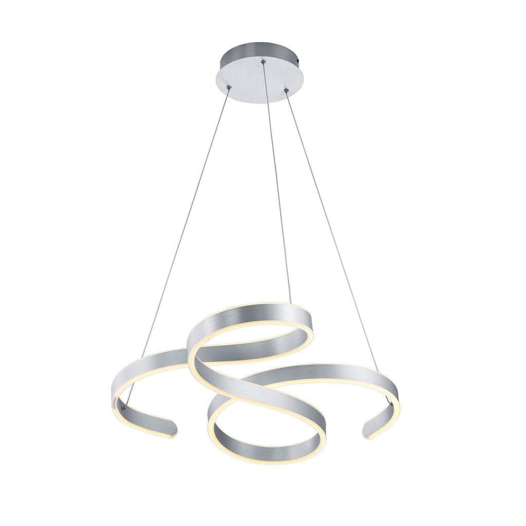 LED pendellampe Francis børstet aluminium 72 cm bakside