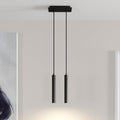 LED pendellampe Franka 2-lys svart aluminium 2700K forfra