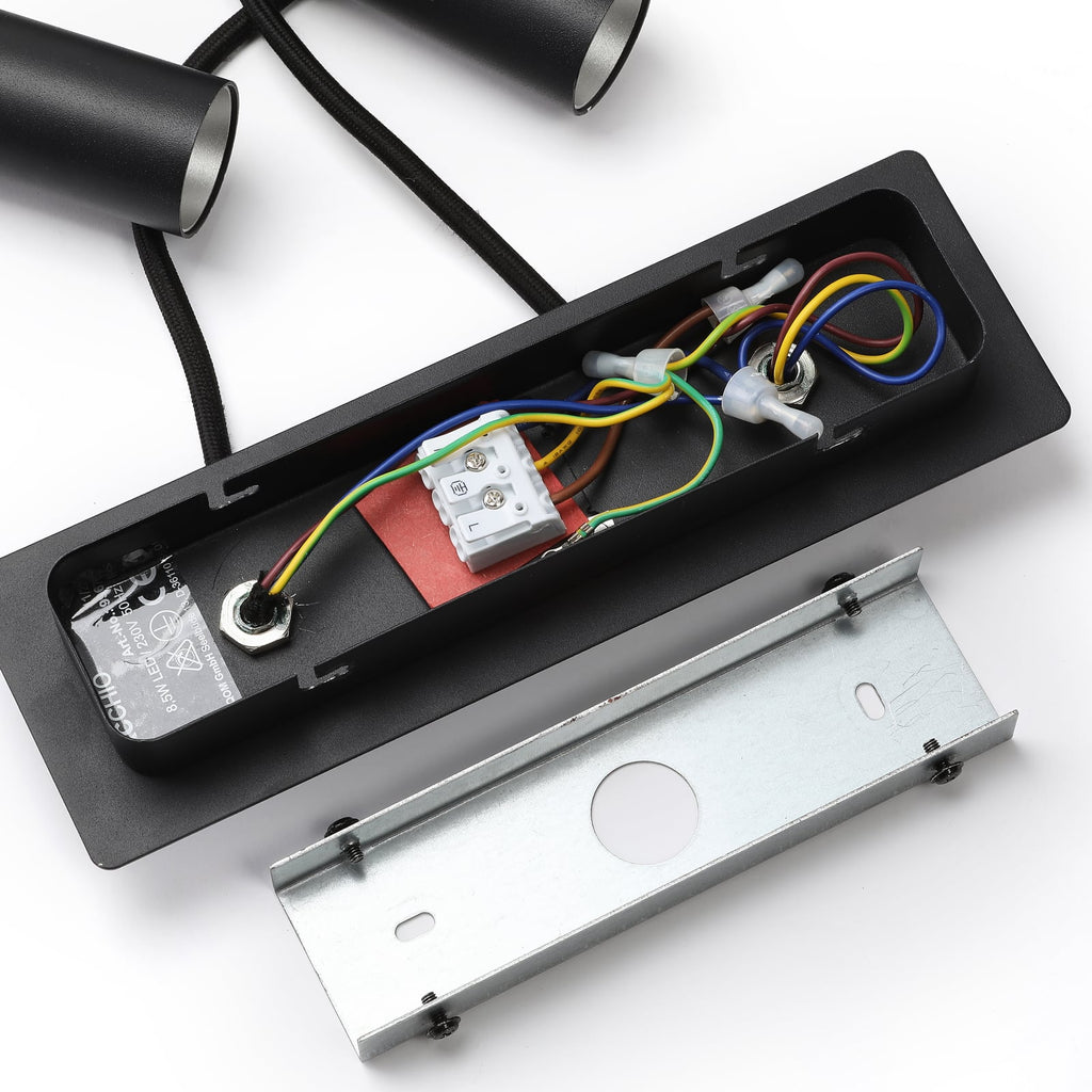 LED pendellampe Franka 2-lys svart aluminium 2700K i rommiljø