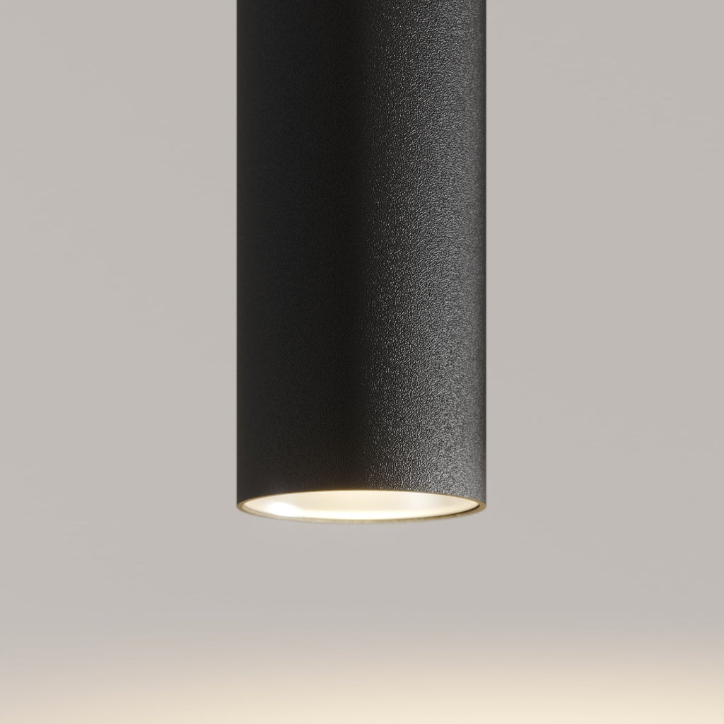 LED pendellampe Franka 2-lys svart aluminium 2700K lyser over bord