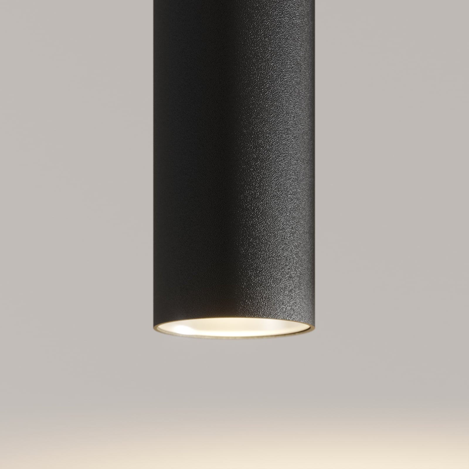 LED pendellampe Franka 2-lys svart aluminium 2700K lyser over bord