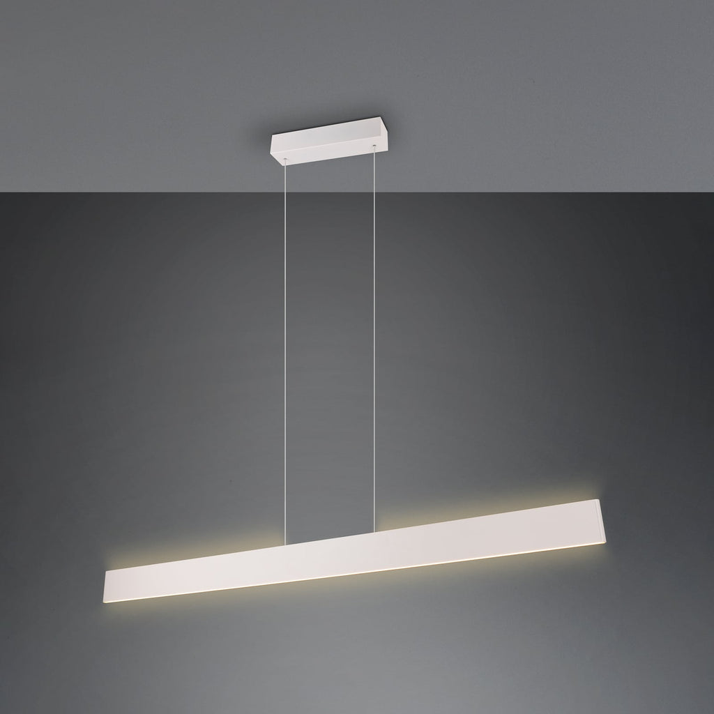 LED pendellampe Galway lysegrå 150 cm sideprofil
