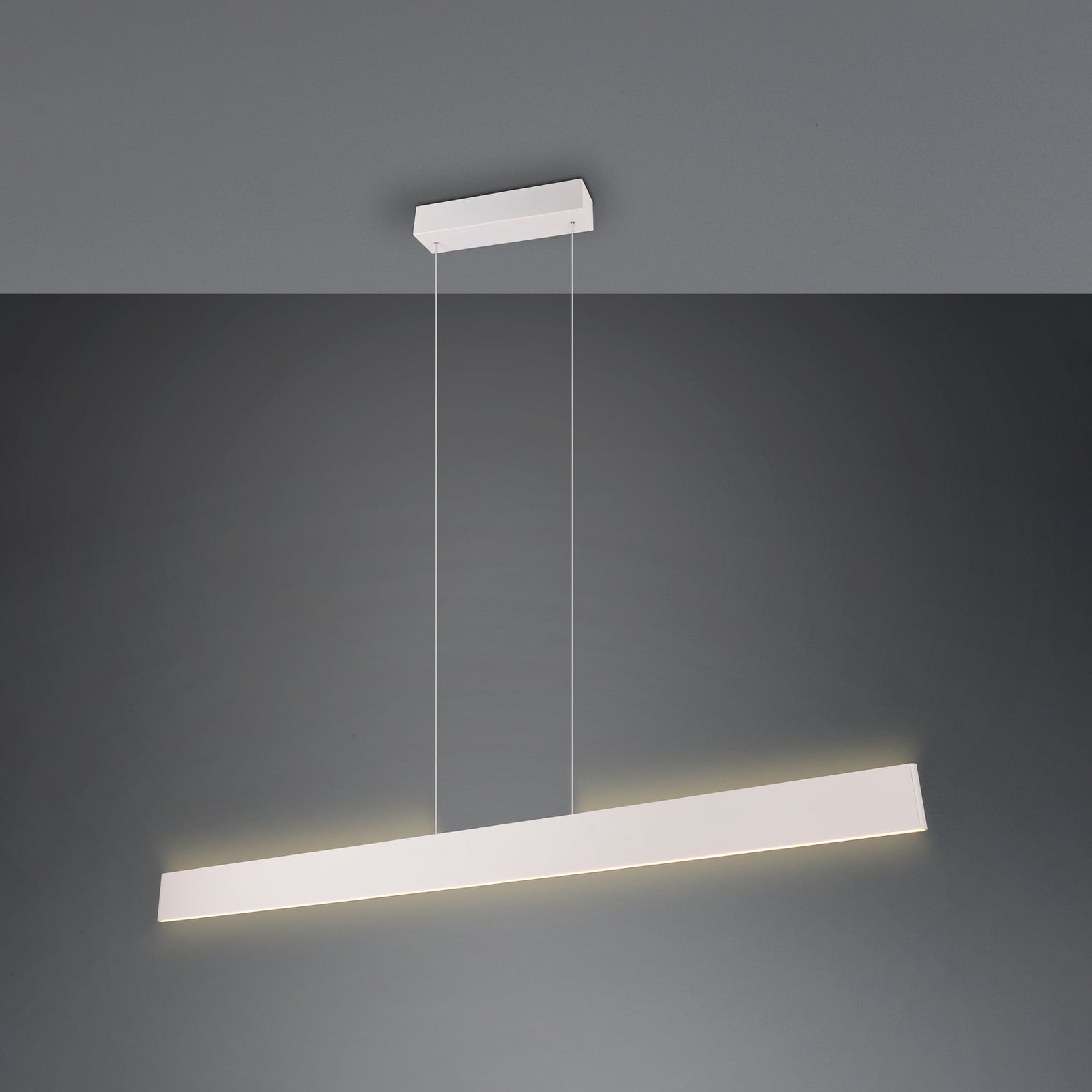 LED pendellampe Galway lysegrå 150 cm sideprofil