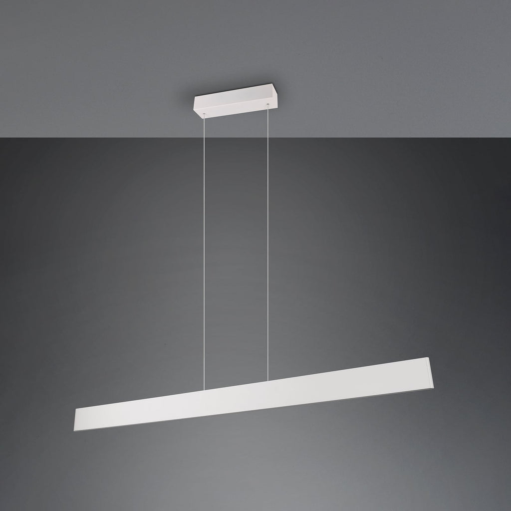 LED pendellampe Galway lysegrå 150 cm montert over bord