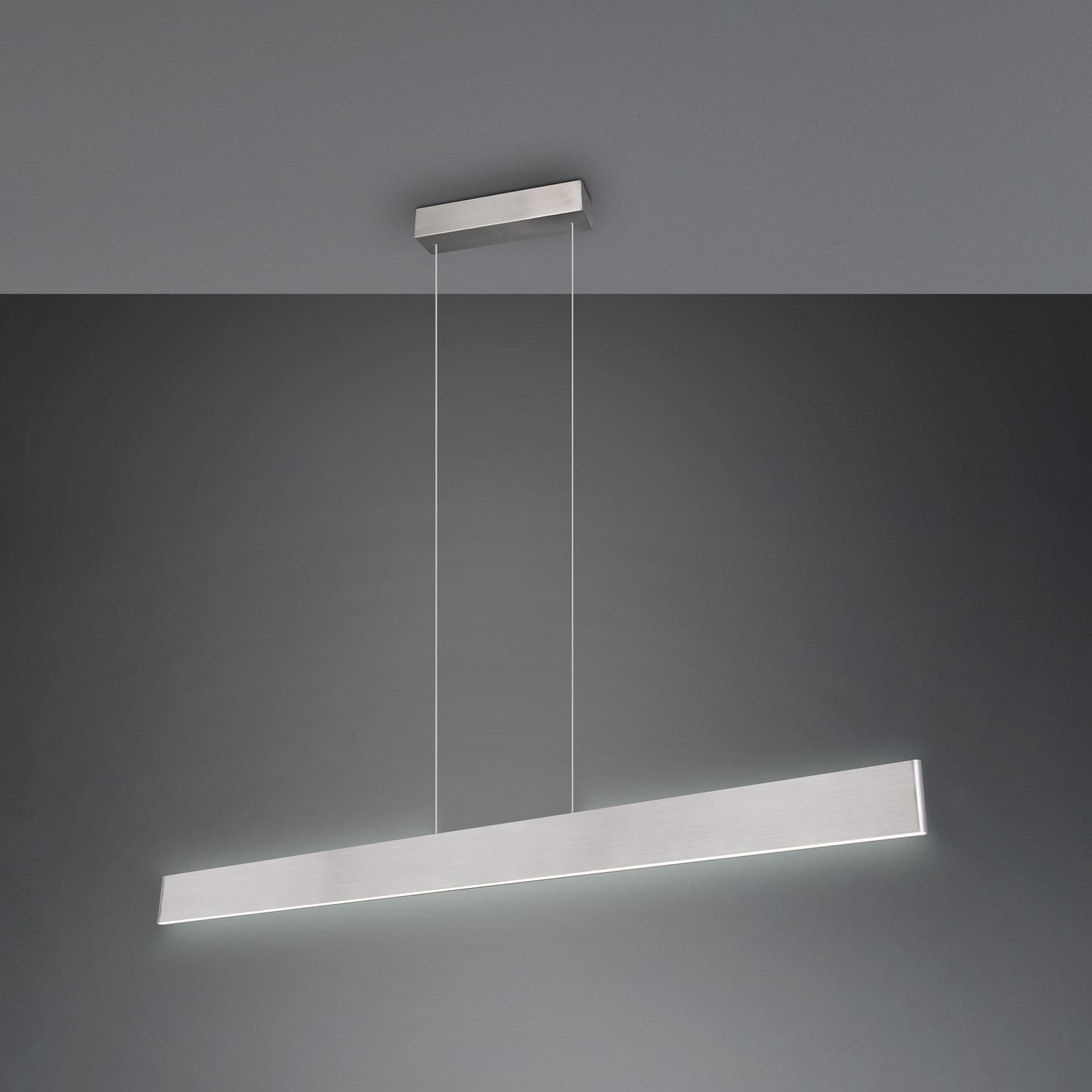 LED pendellampe Galway matt nikkel CCT dimbar bakside