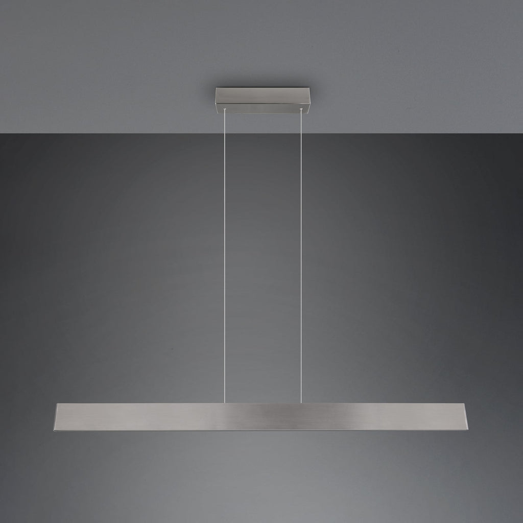 LED pendellampe Galway matt nikkel CCT dimbar nærbilde av touchdimmer