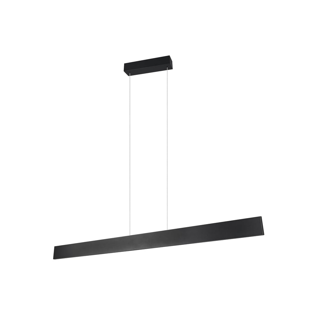 LED pendellampe Galway svart matt CCT dimbar 150 cm forfra