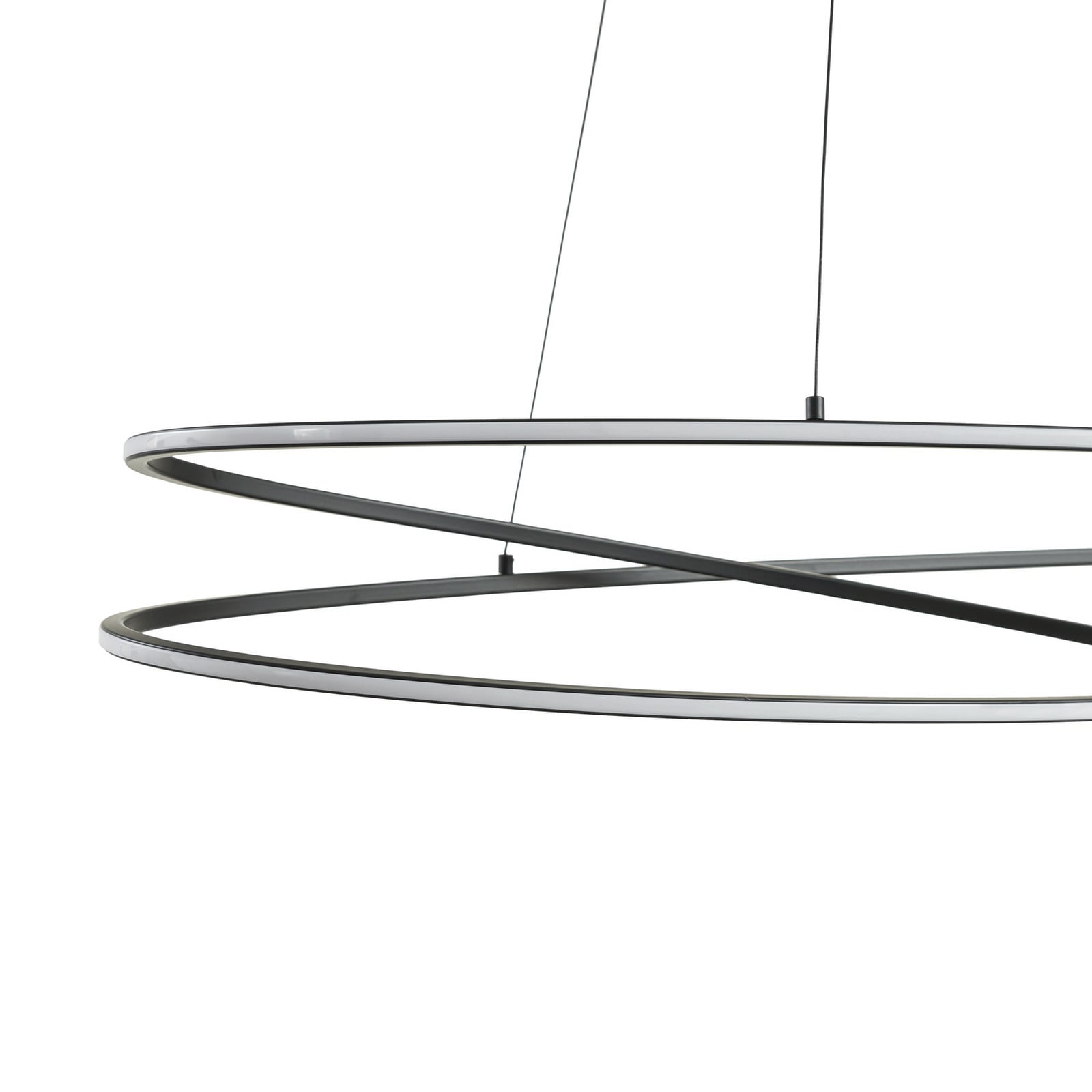 LED pendellampe Gavril dimbar svart 100 cm 40,5W sideprofil