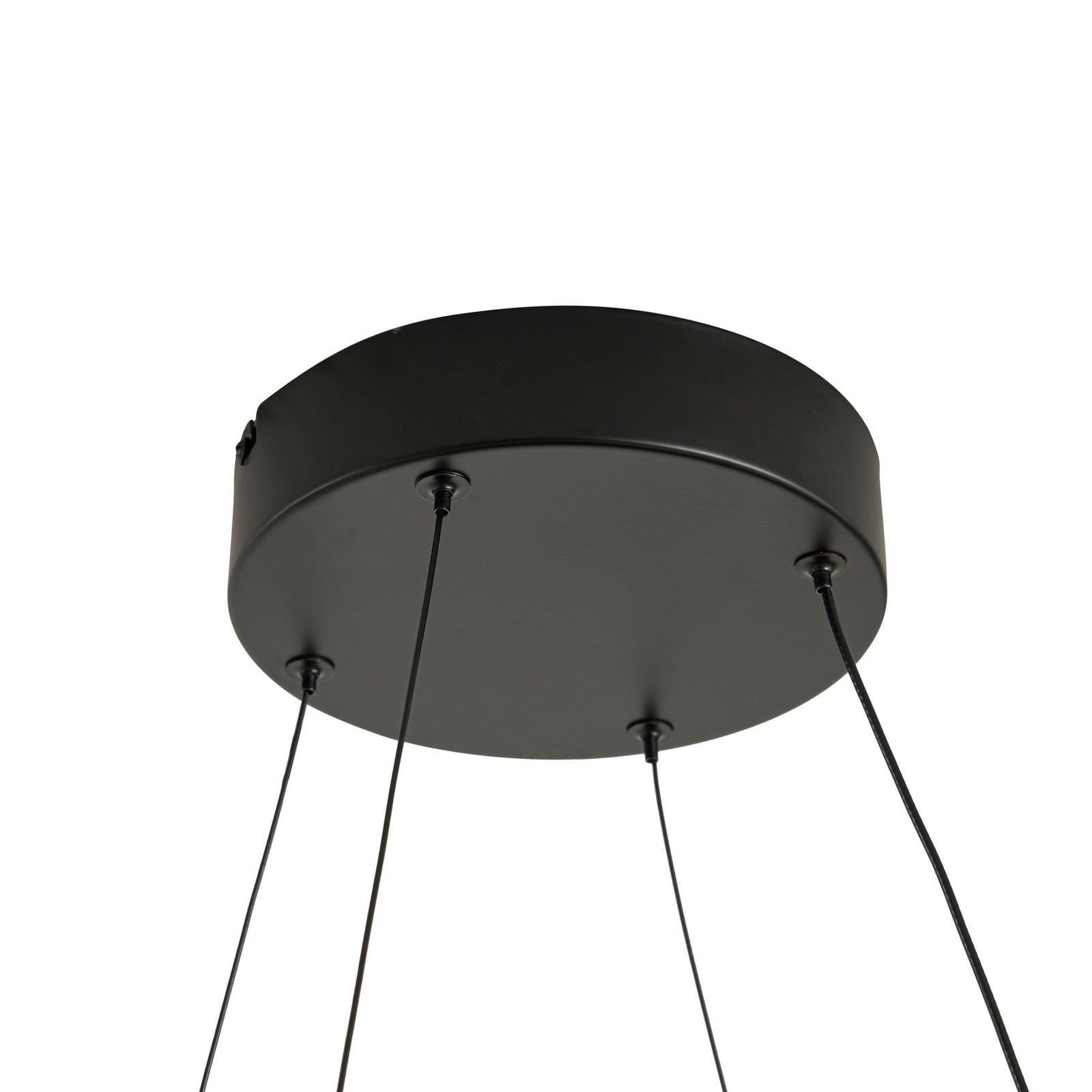 LED pendellampe Gavril dimbar svart 100 cm 40,5W lys spredt i rom