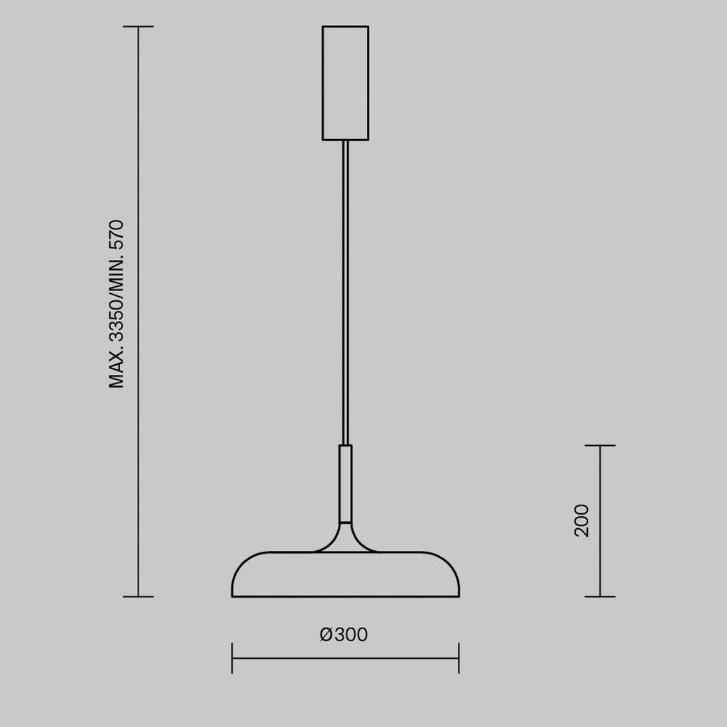 LED pendellampe Gerhard svart metall detalj