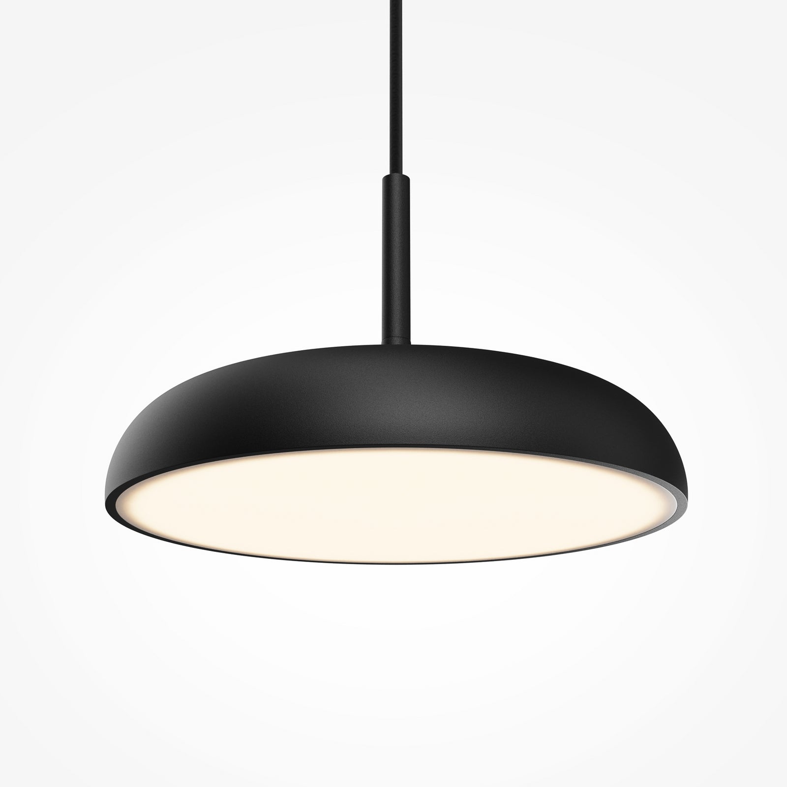 LED pendellampe Gerhard svart metall montert