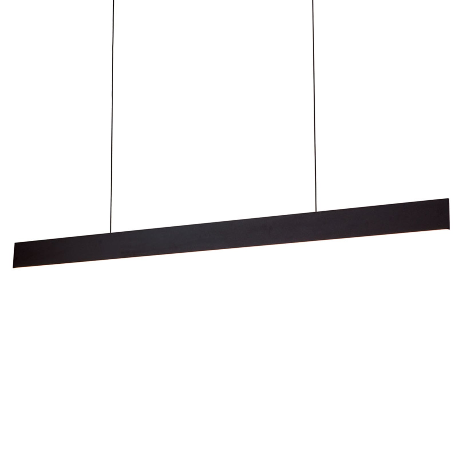 LED pendellampe Gideon opp og ned svart 146 cm forfra