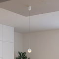 LED pendellampe Gilo PD kuleform hvit matt forfra