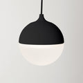LED pendellampe Gilo PD kuleform svart matt forfra