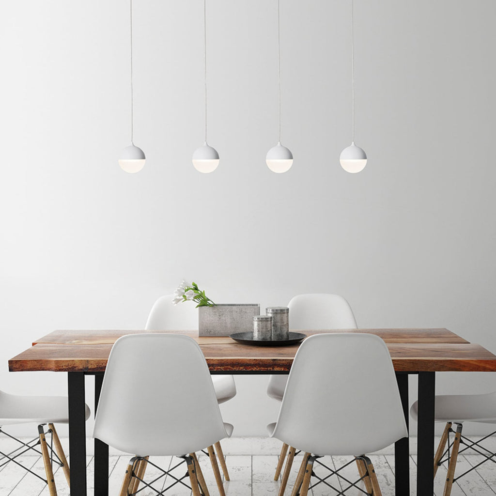 LED pendellampe Gilo PD kuleform svart matt detalj
