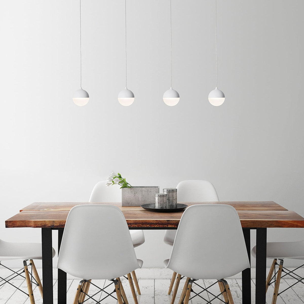 LED pendellampe Gilo PD kuleform svart matt detalj