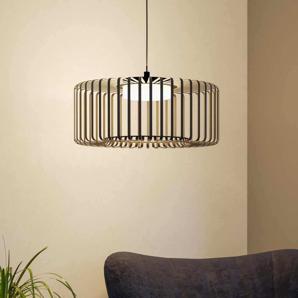 LED pendellampe Ginestrone-Z dimbar svart forfra