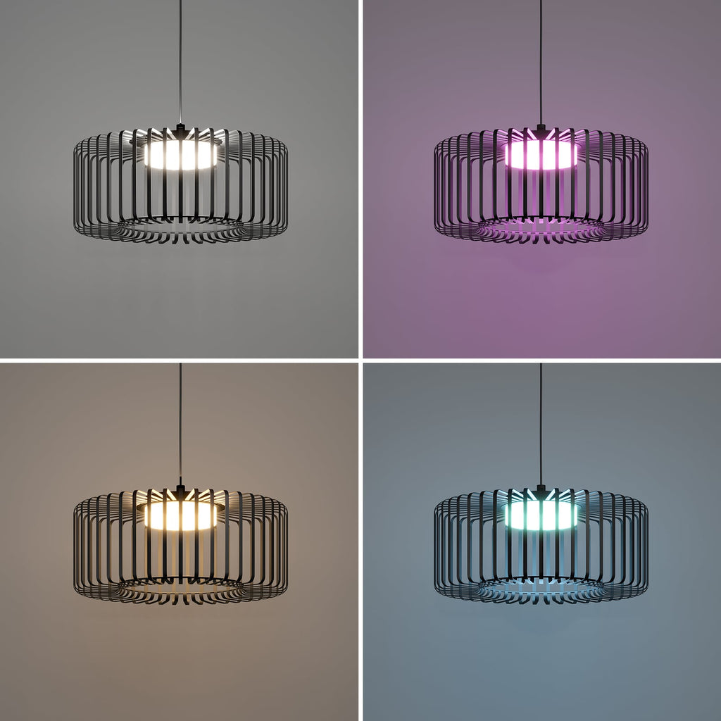 LED pendellampe Ginestrone-Z dimbar svart RGB CCT - EGLO