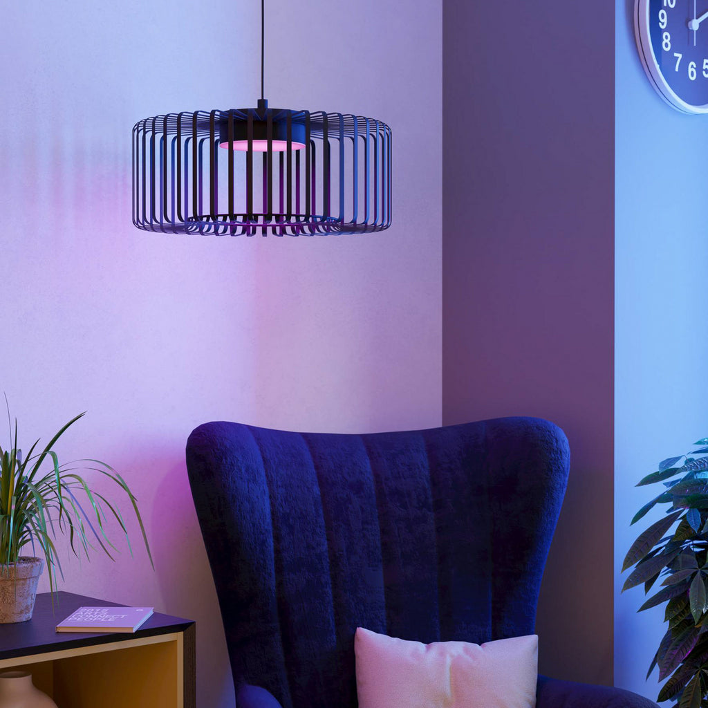 LED pendellampe Ginestrone-Z dimbar svart RGB CCT - EGLO