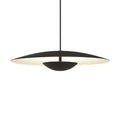 LED pendellampe Ginger aluminium dimbar Ø20 cm svart/hvit forfra