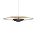 LED pendellampe Ginger dimbar eik/hvit forfra
