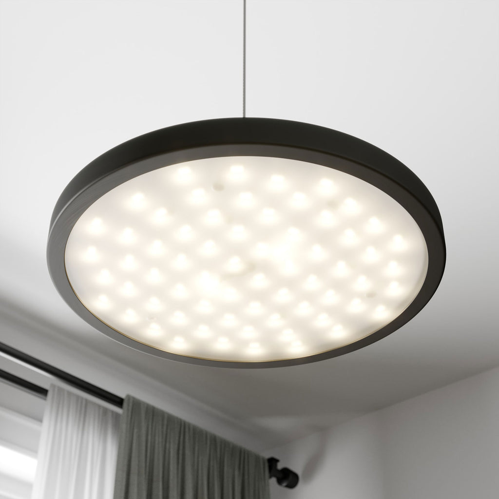 LED pendellampe Gion dimbar aluminium/svart sammenstilling av materialer
