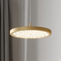 LED pendellampe Gion dimbar hvit/messing forfra