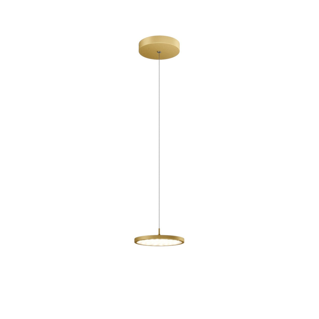 LED pendellampe Gion dimbar hvit/messing justerbar høyde