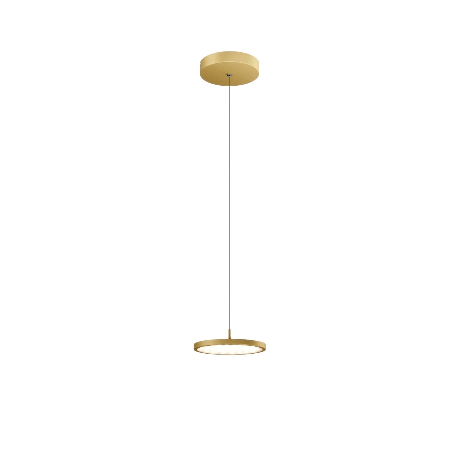 LED pendellampe Gion dimbar hvit/messing justerbar høyde