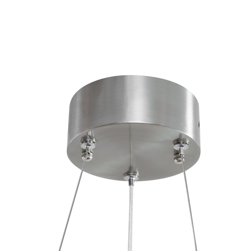 LED pendellampe Glacis krom finish og oppheng