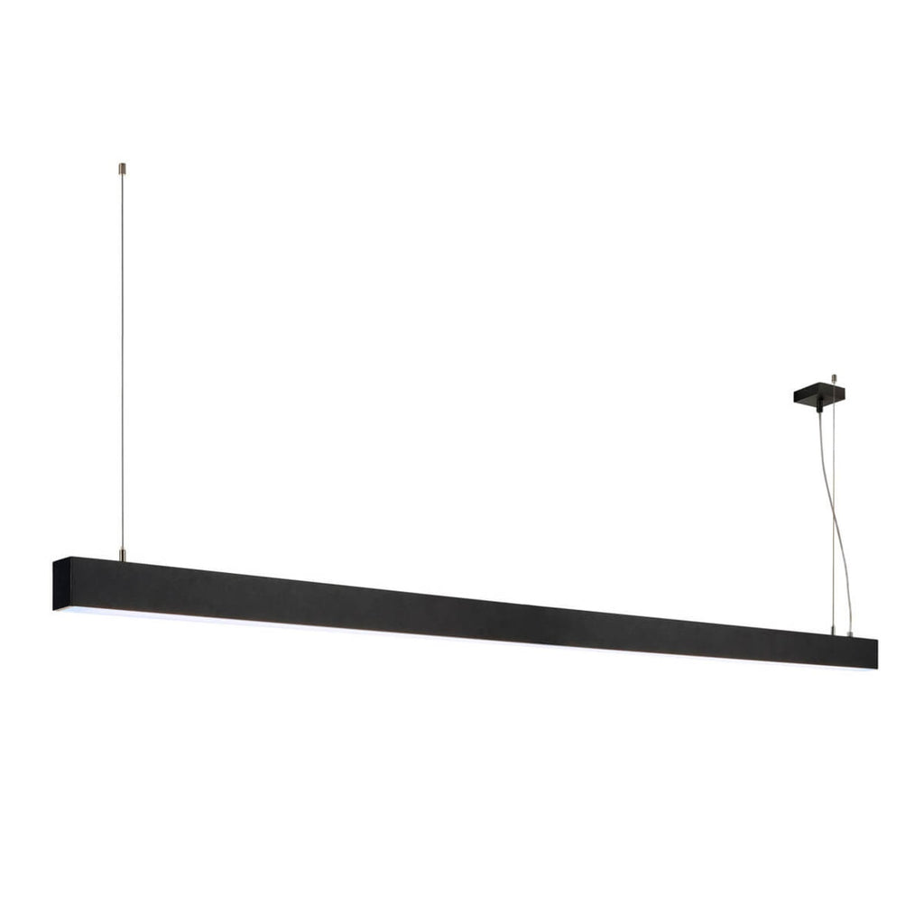 Detalj av LED pendellampe Glenos 205 cm svart dimbar 85W 4000K