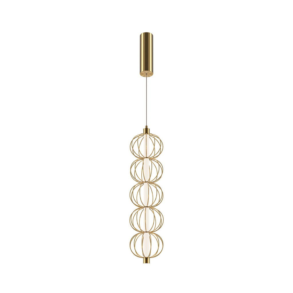 LED pendellampe Golden Cage burdesign forfra