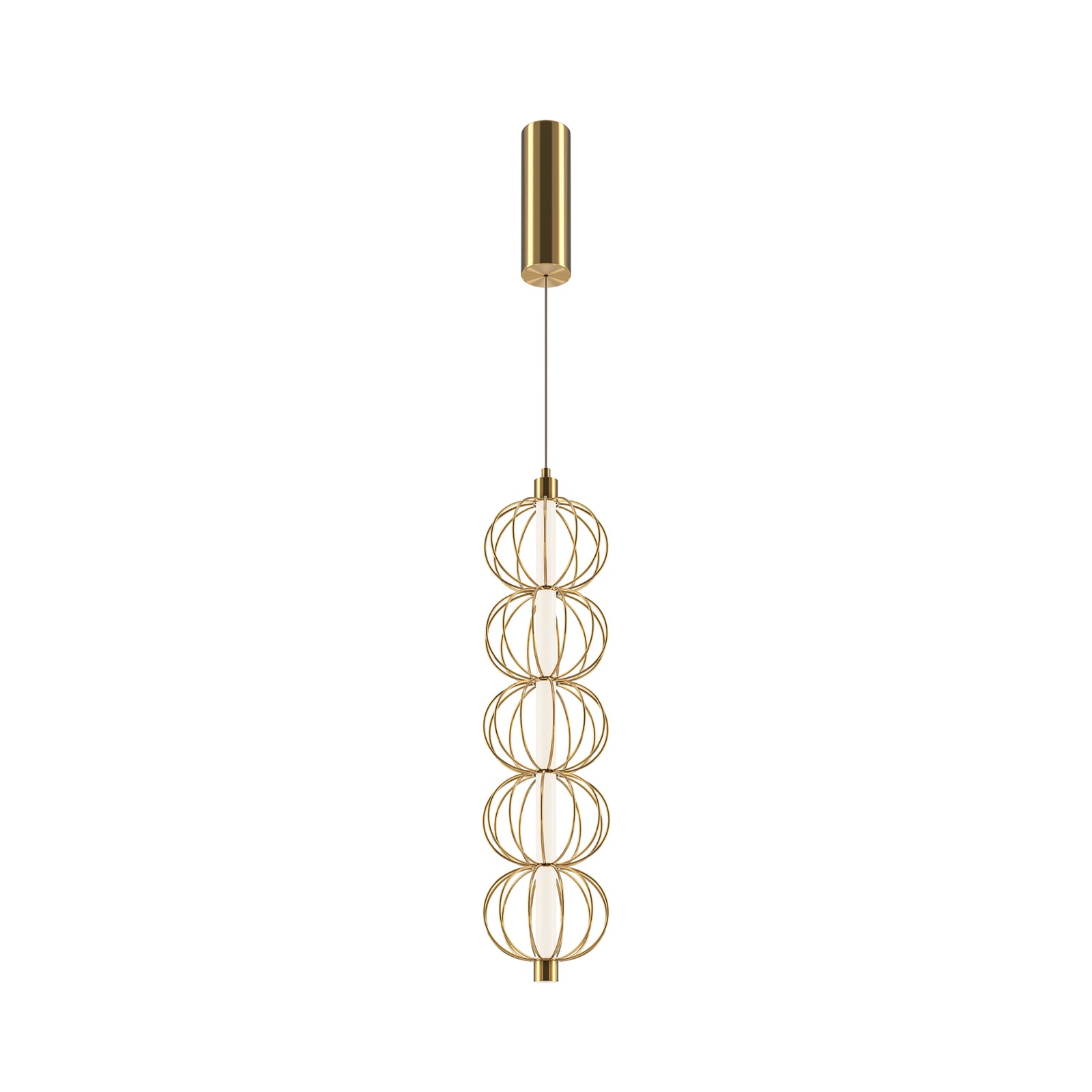 LED pendellampe Golden Cage burdesign forfra