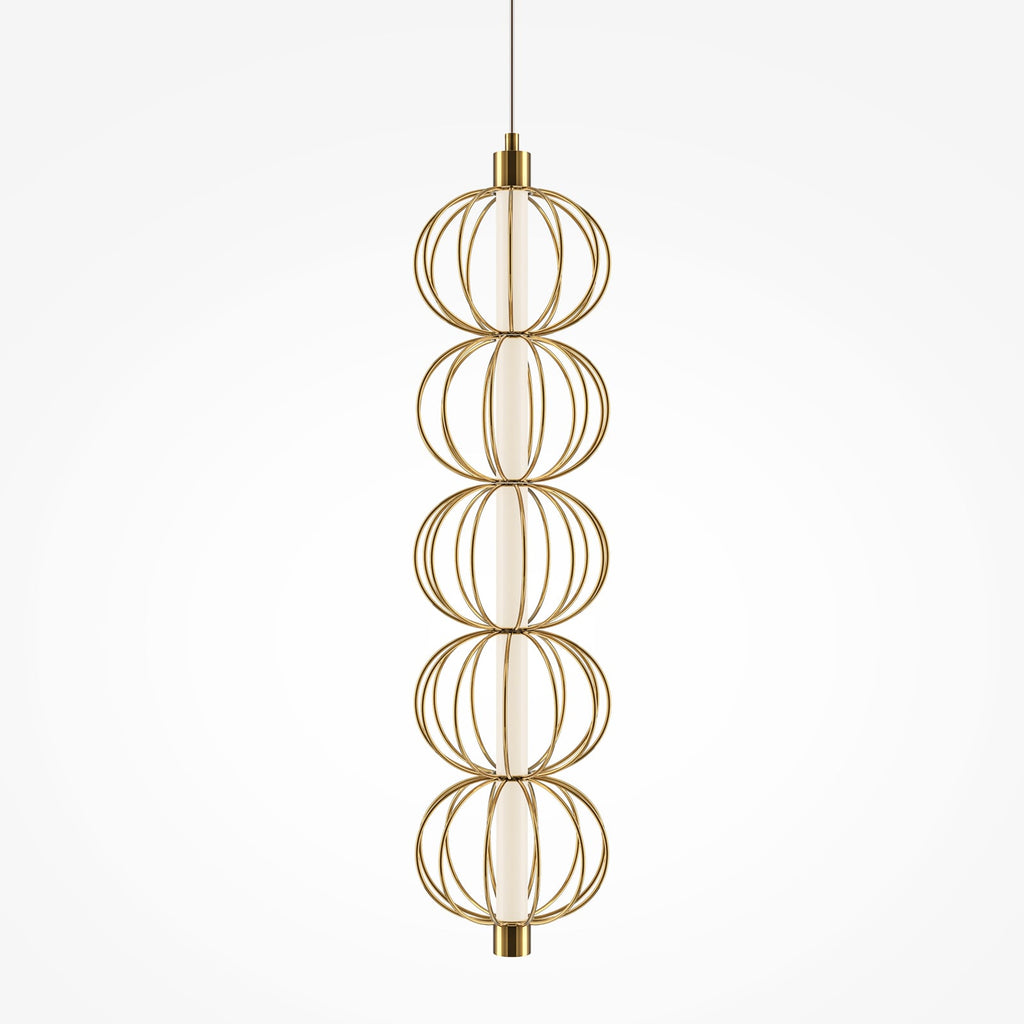 LED pendellampe Golden Cage detalj av burdesign