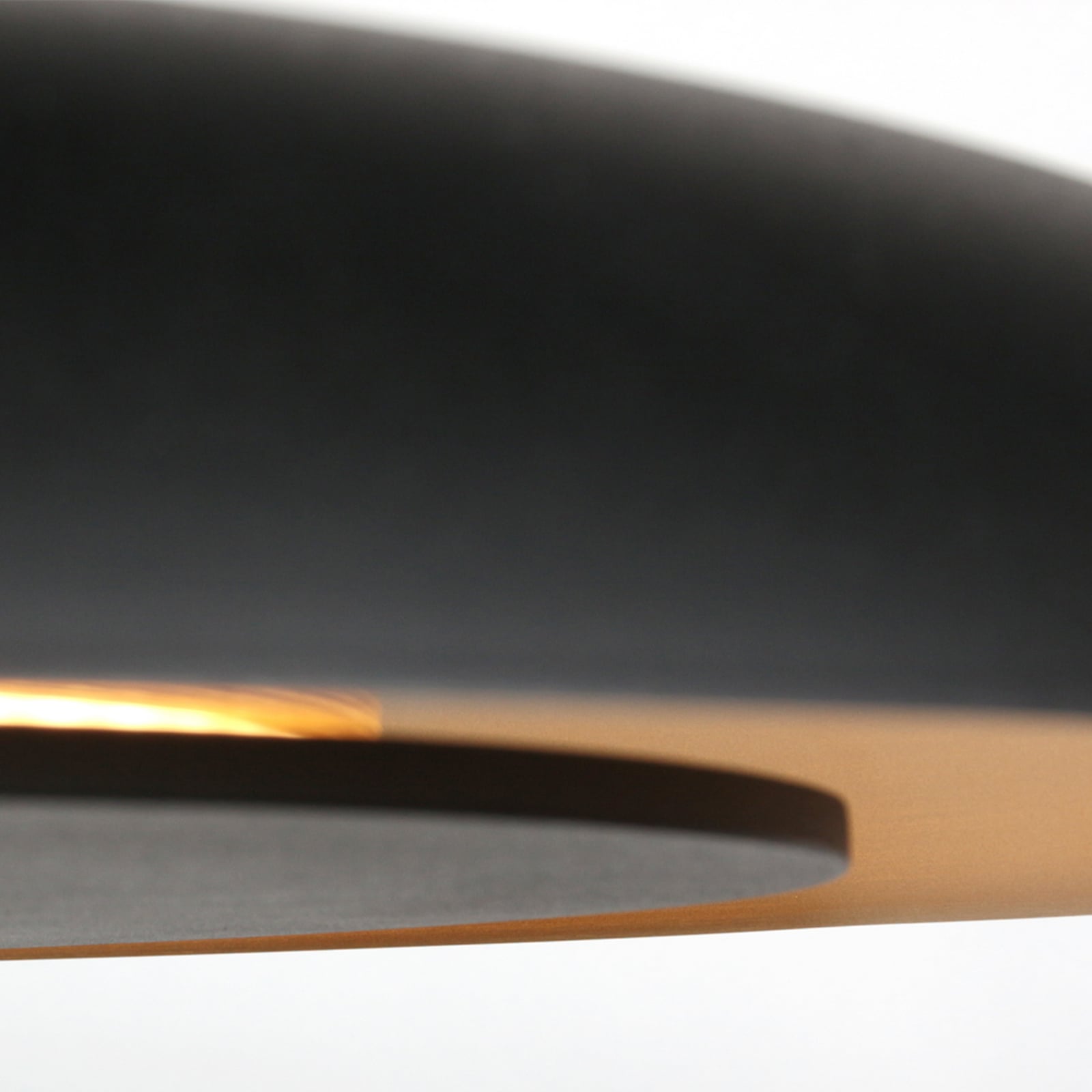 LED pendellampe Golden Veil svart/gull opphengslengde justering