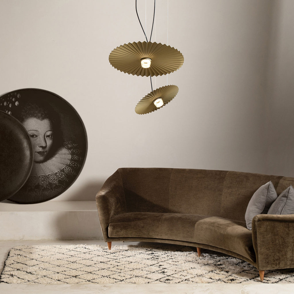 LED pendellampe Gonzaga dimbar messing bakside