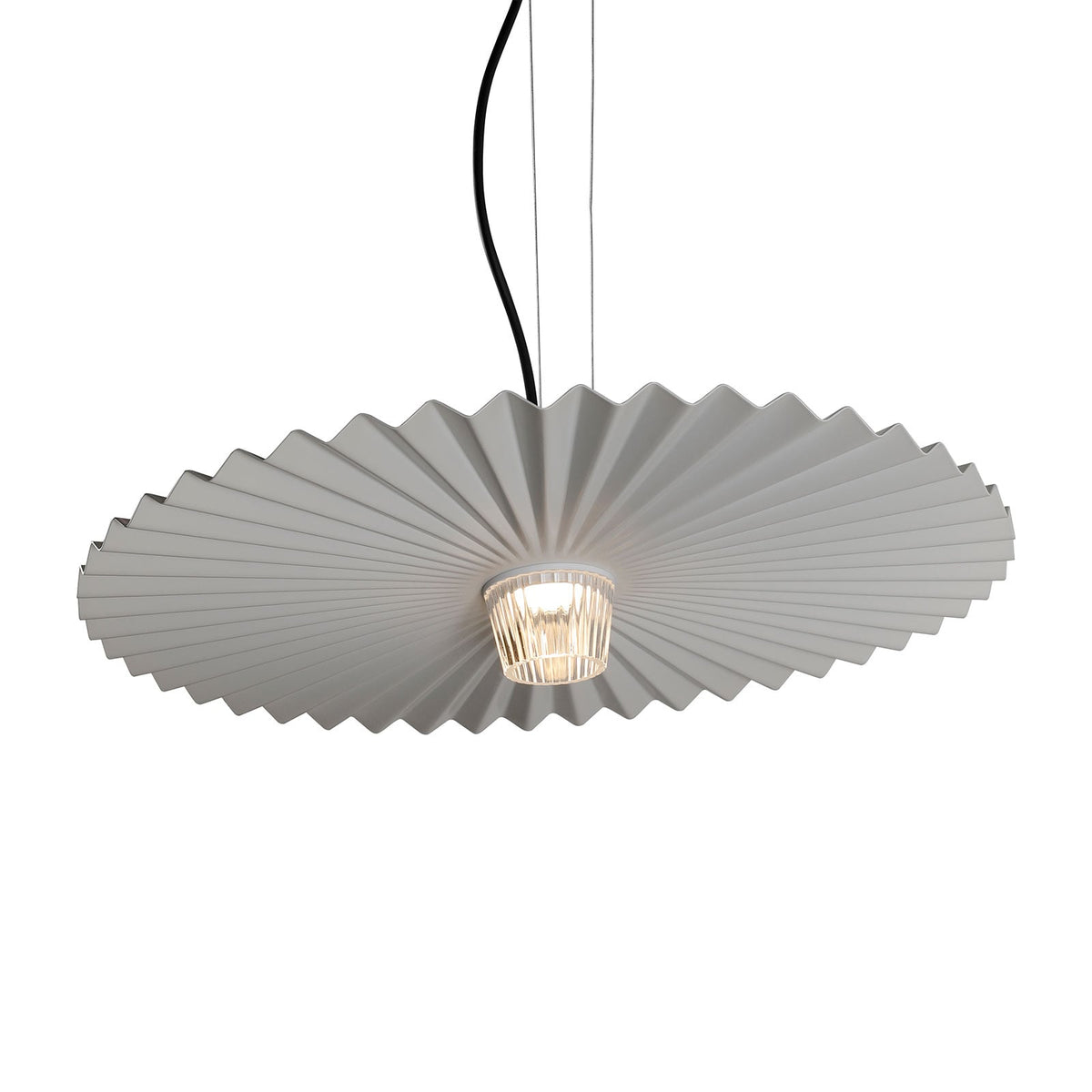 LED pendellampe Gonzaga dimbar hvit Ø59 cm IP65 forfra