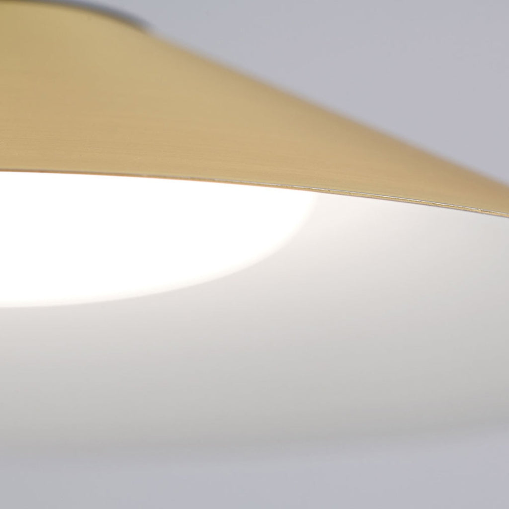 LED pendellampe Gourmet dimbar matt messing Ø35 cm 22W pendel oppheng