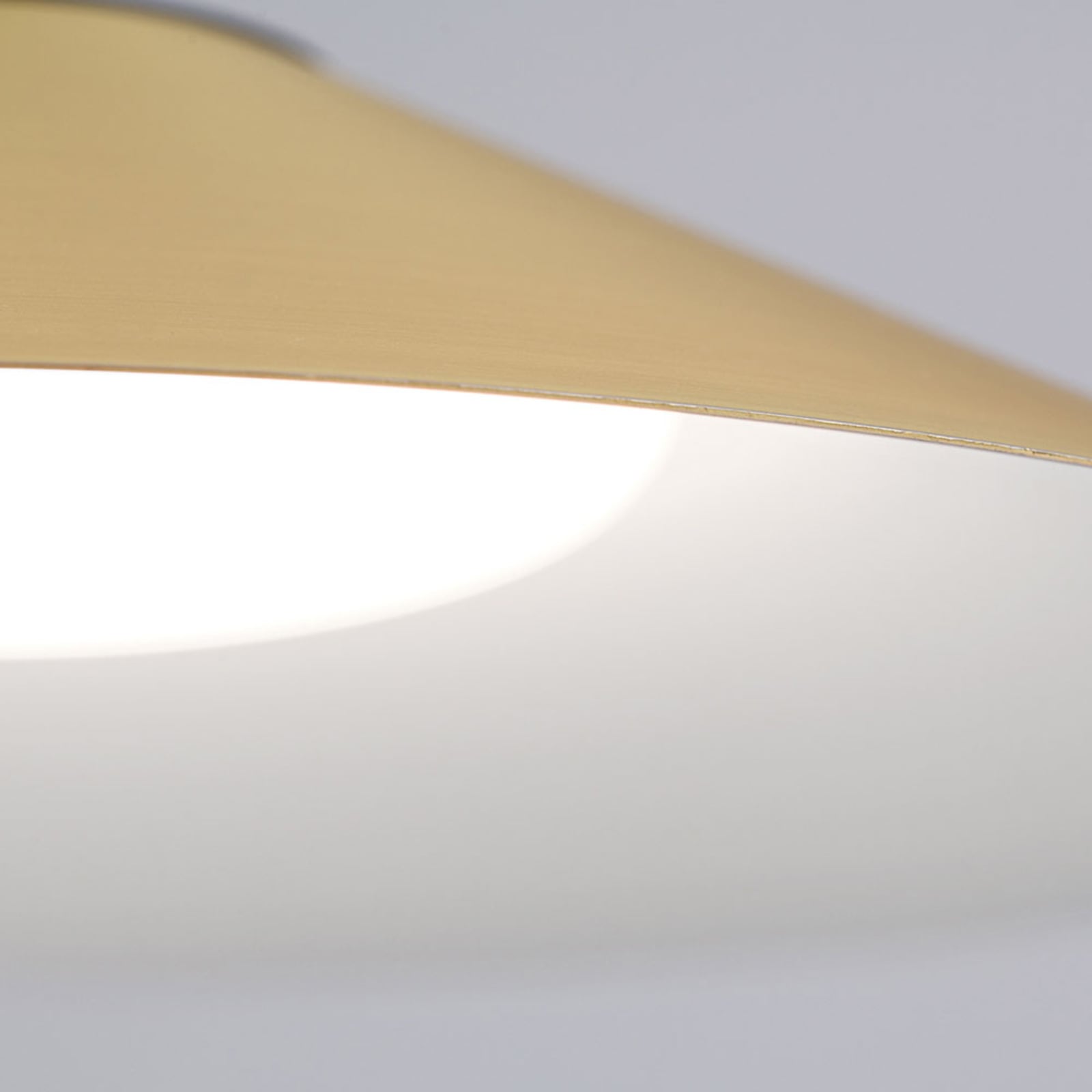 LED pendellampe Gourmet dimbar matt messing Ø35 cm 22W pendel oppheng