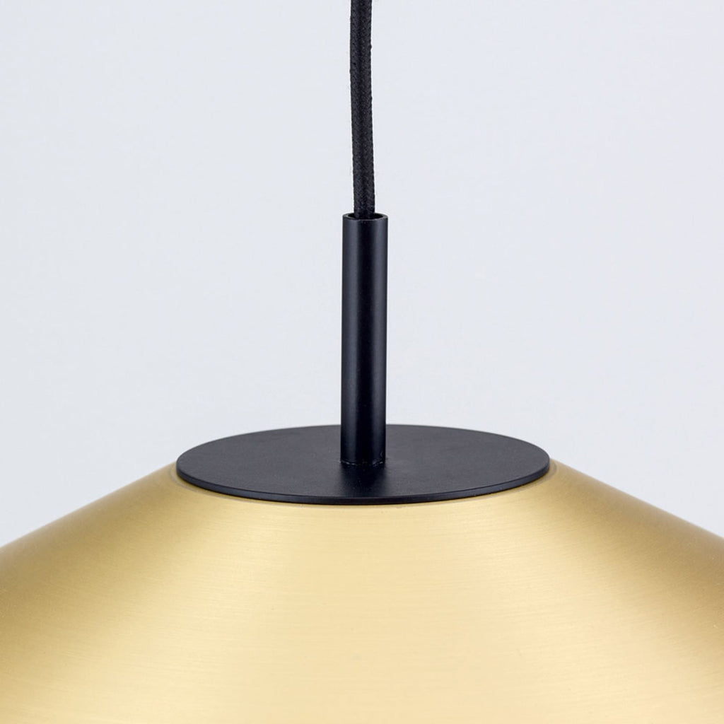 LED pendellampe Gourmet dimbar matt messing Ø35 cm 22W sideprofil