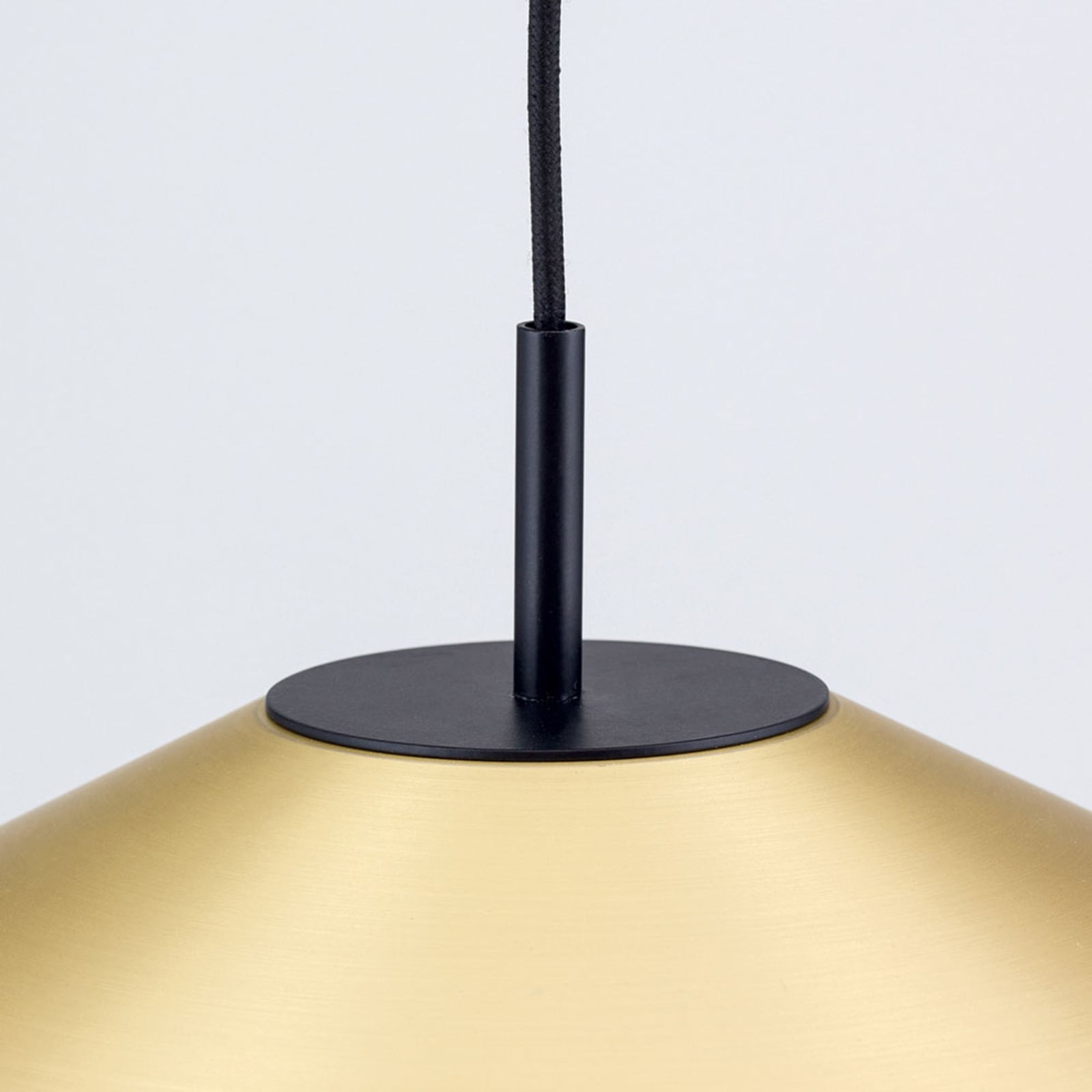 LED pendellampe Gourmet dimbar matt messing Ø35 cm 22W sideprofil