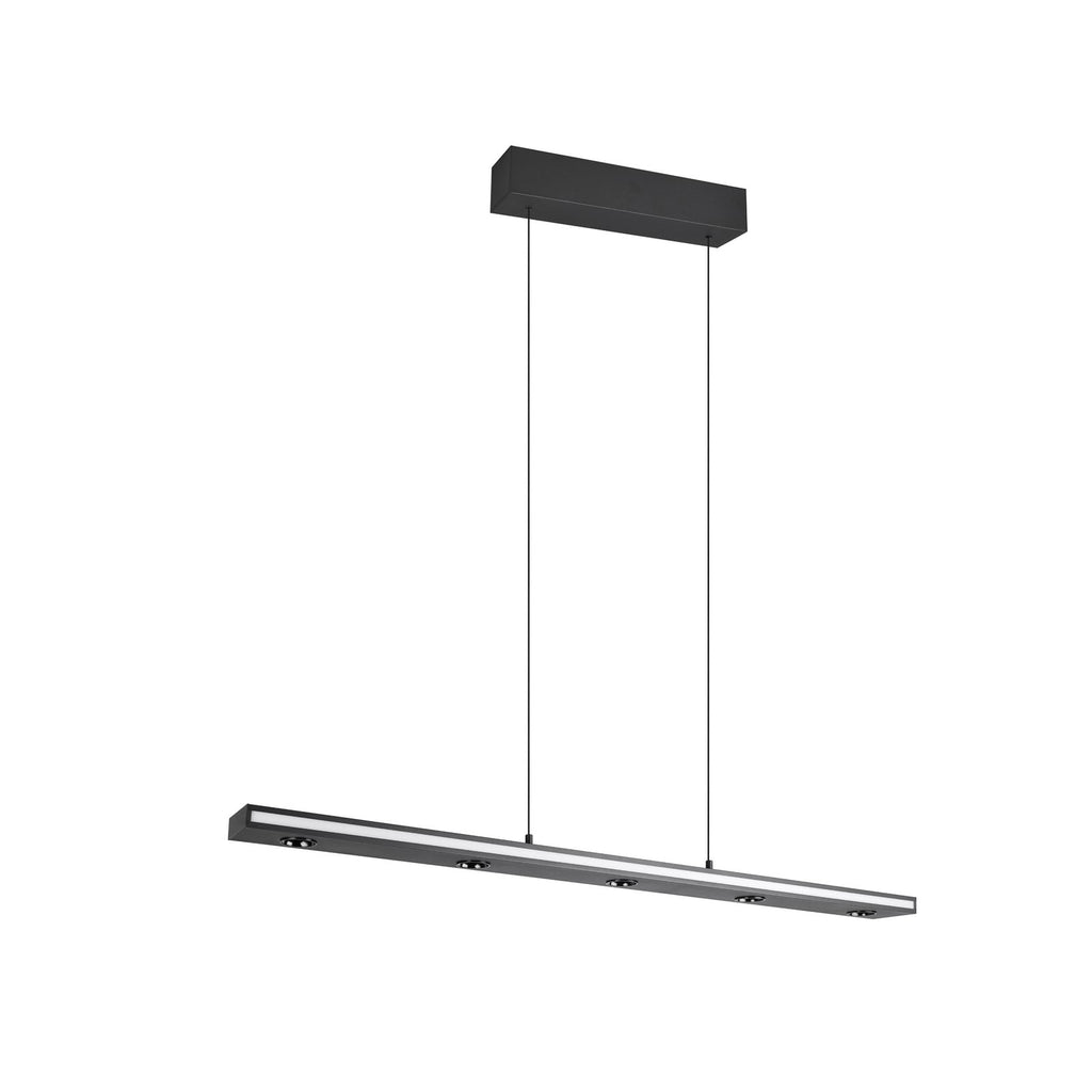 LED pendellampe Graham opp og ned dimbar CCT svart 109 cm detalj