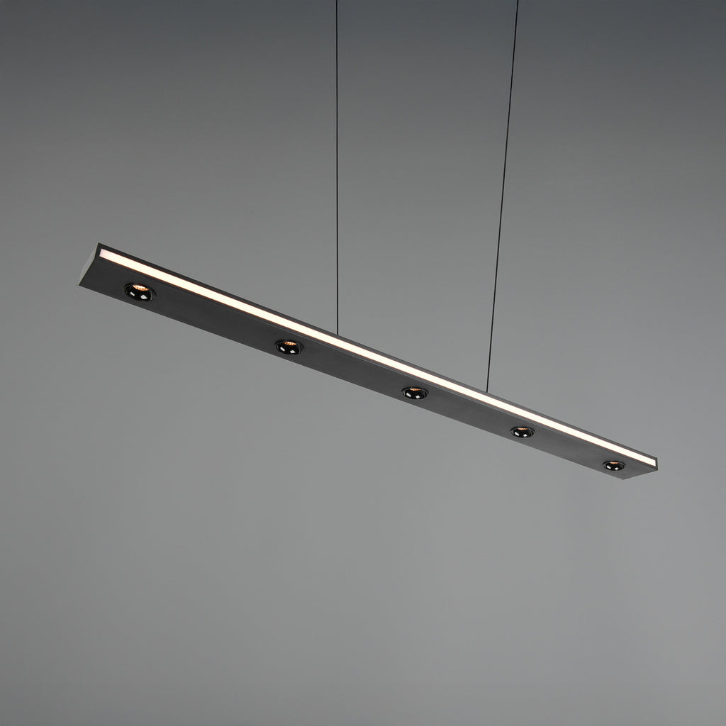 LED pendellampe Graham opp og ned dimbar CCT svart 109 cm dimmer